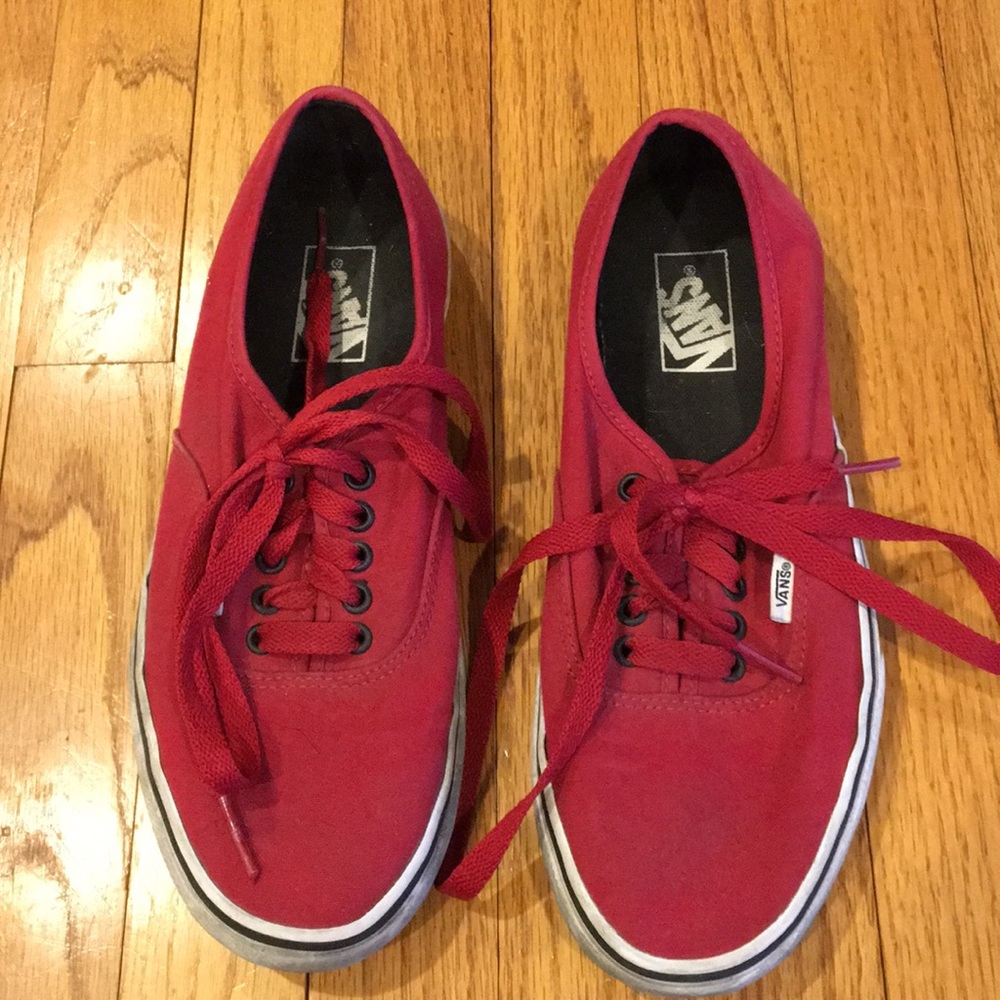 Men’s Vans red shoes 9.5
